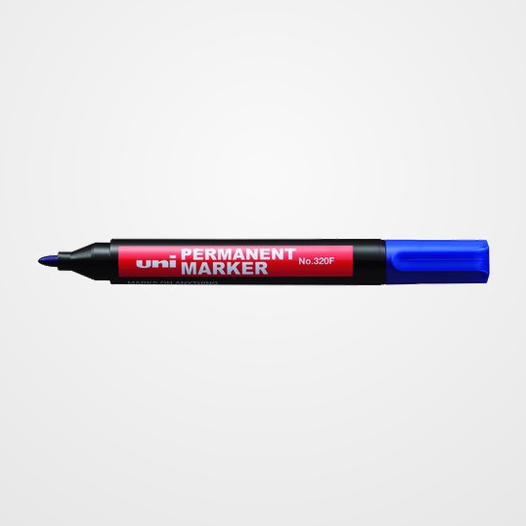 MARCADOR PERMANENTE UNI-BALL MARKER NO.320F CONICO 3,0 mm AZUL