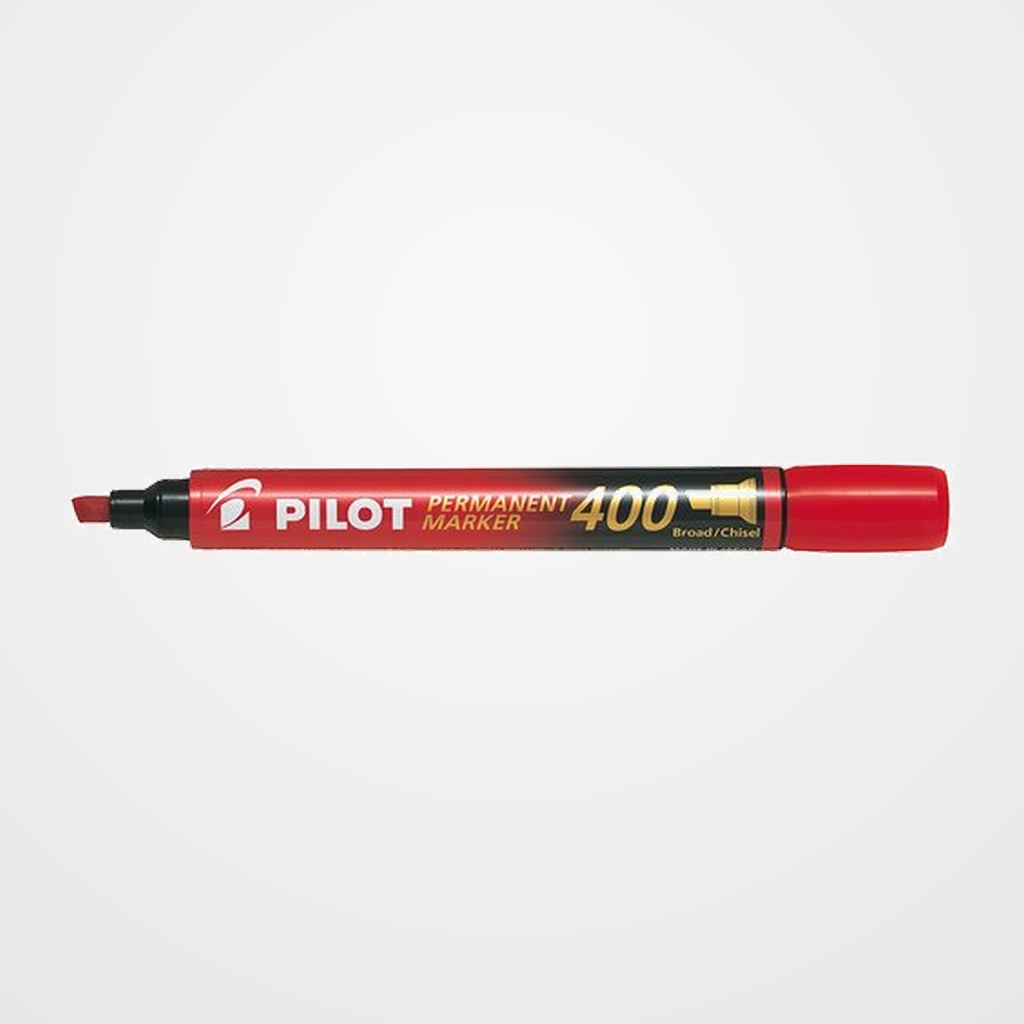 MARCADOR PERMANENTE PILOT MARKER SCA-400 BISELADO 4,0 mm ROJO
