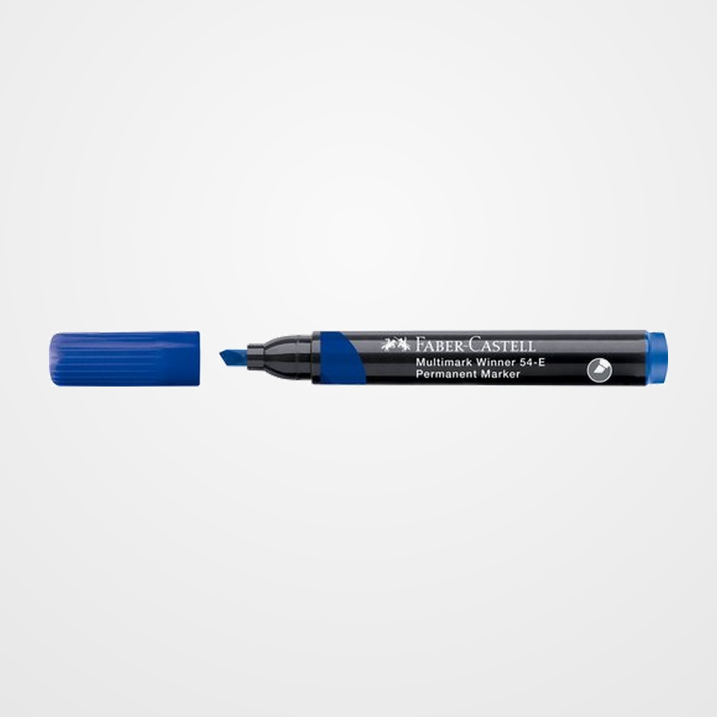 ROTULADOR PERMANENTE FABER-CASTELL MULTIMARK WINNER 54-E AZUL