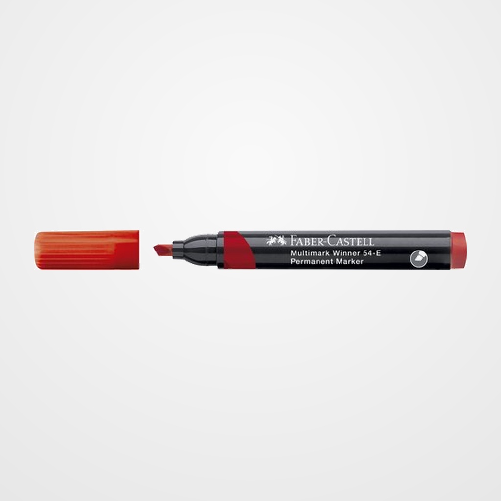 ROTULADOR PERMANENTE FABER-CASTELL MULTIMARK WINNER 54-E ROJO