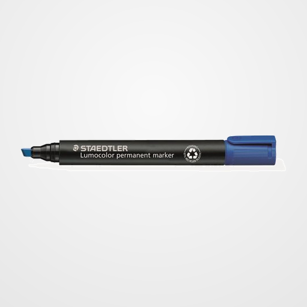 MARCADOR PERMANENTE STAEDTLER 350 LUMOCOLOR BISELADO AZUL
