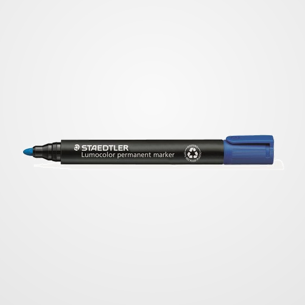 MARCADOR PERMANENTE STAEDTLER 352 LUMOCOLOR CONICO  AZUL