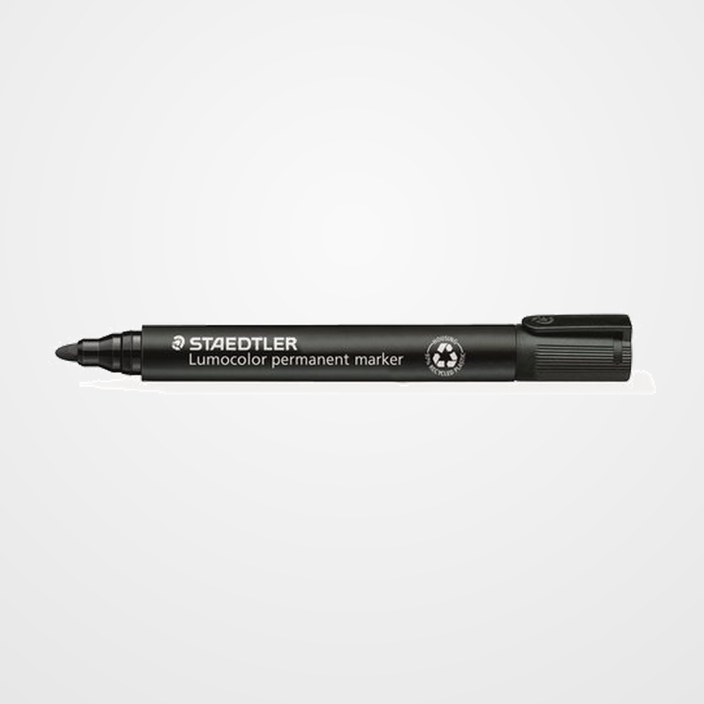 MARCADOR PERMANENTE STAEDTLER 352 LUMOCOLOR CONICO  NEGRO