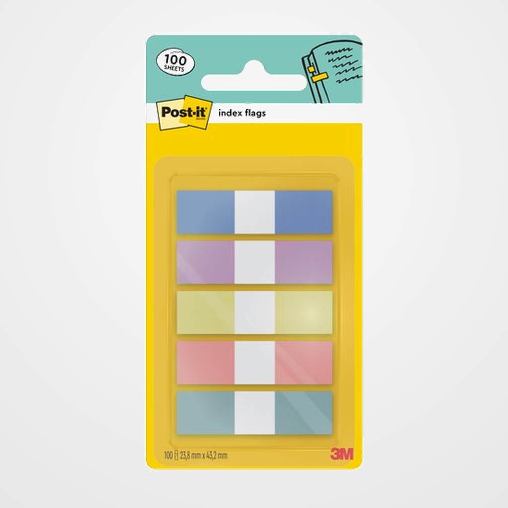BANDERITAS ADHESIVAS POST-IT 683-5PASTEL0 11.9x43.2mm PACK de 5 COLORES