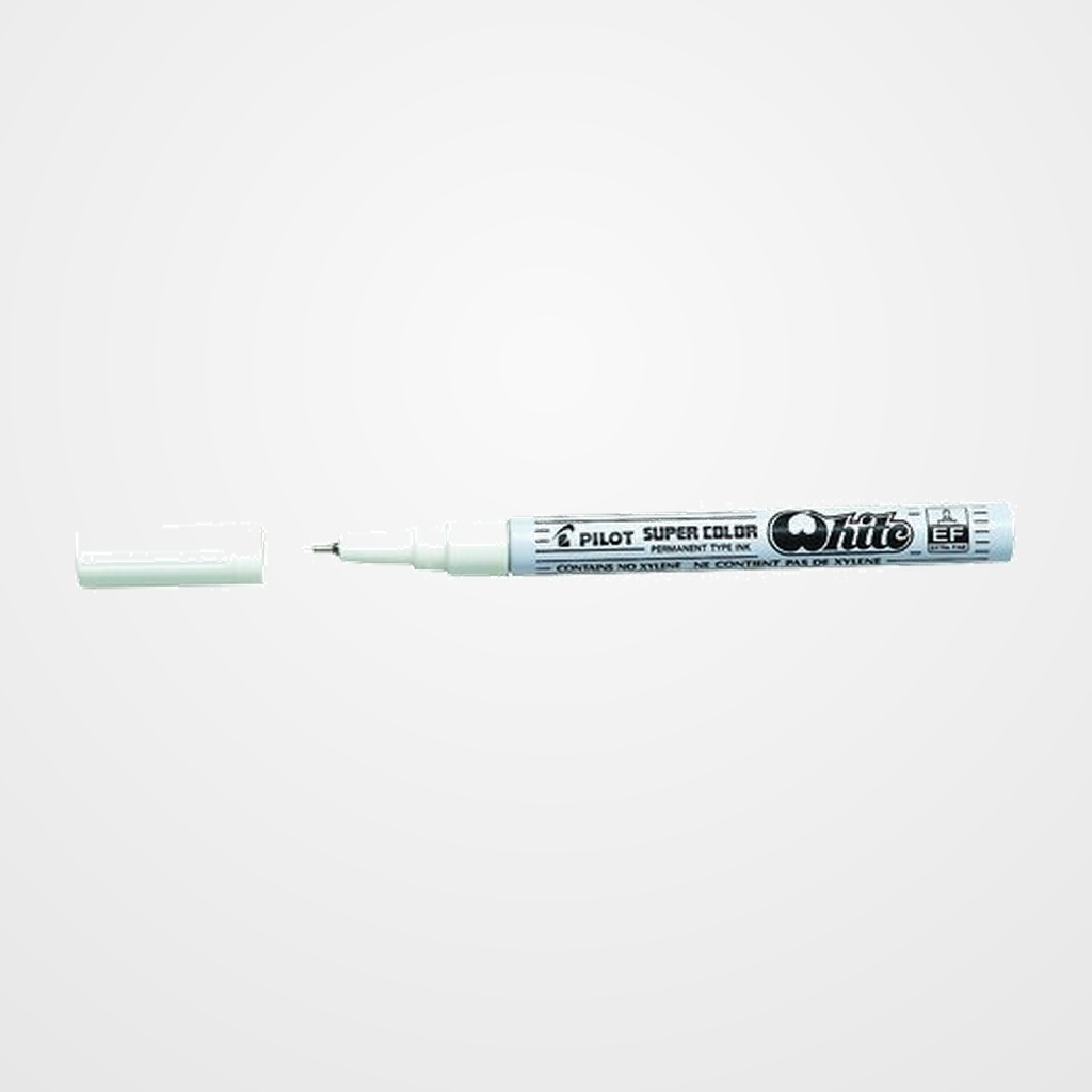 MARCADOR T.OPACA PERM. PILOT SUPER COLOR FINO BLANCO