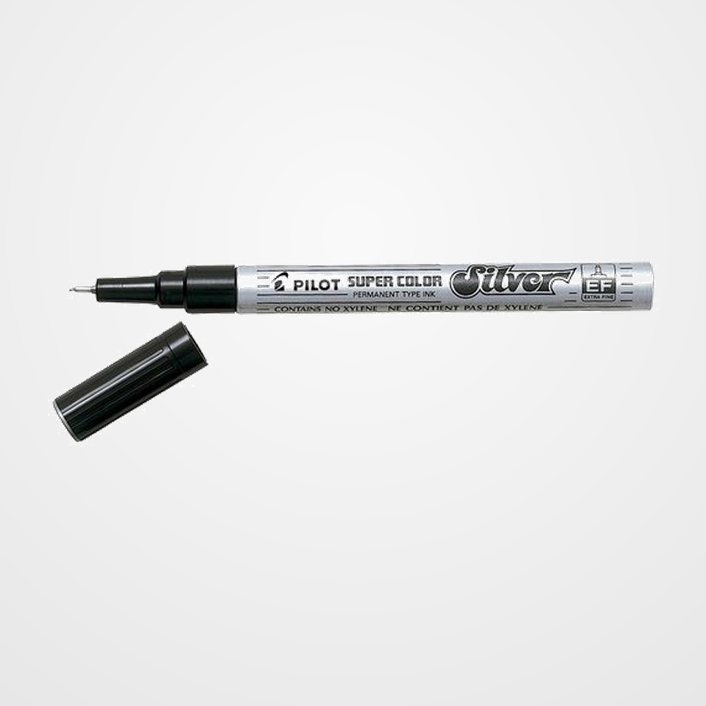 MARCADOR T.OPACA PERM. PILOT SUPER COLOR FINO PLATA