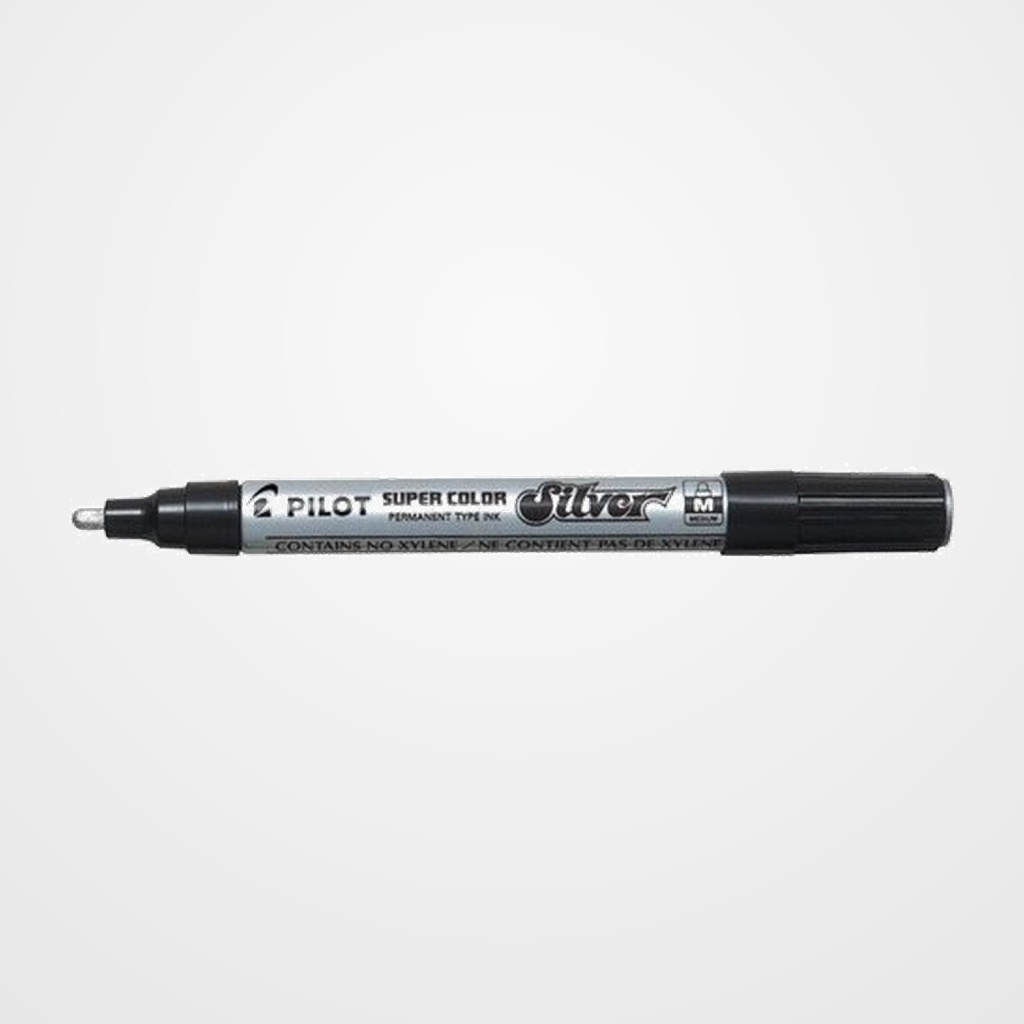MARCADOR T.OPACA PERM. PILOT SUPER COLOR GRUESO PLATA
