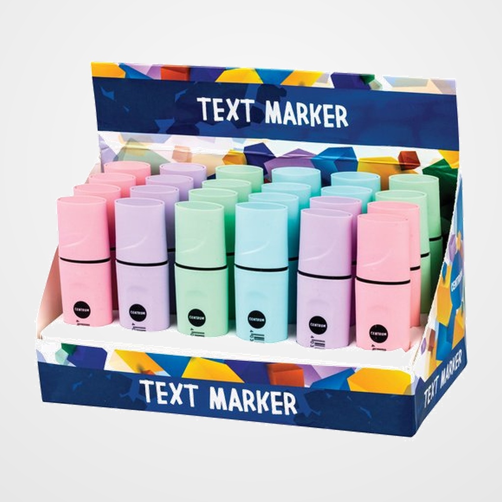 MARCADOR FLUOR CENTRUM PASTEL EXPOSITOR de 24