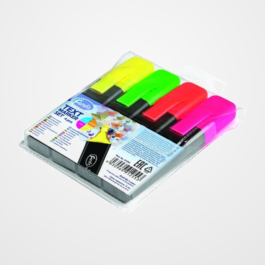 MARCADOR FLUOR FOROFIS 250 ESTUCHE de 4 SURTIDOS