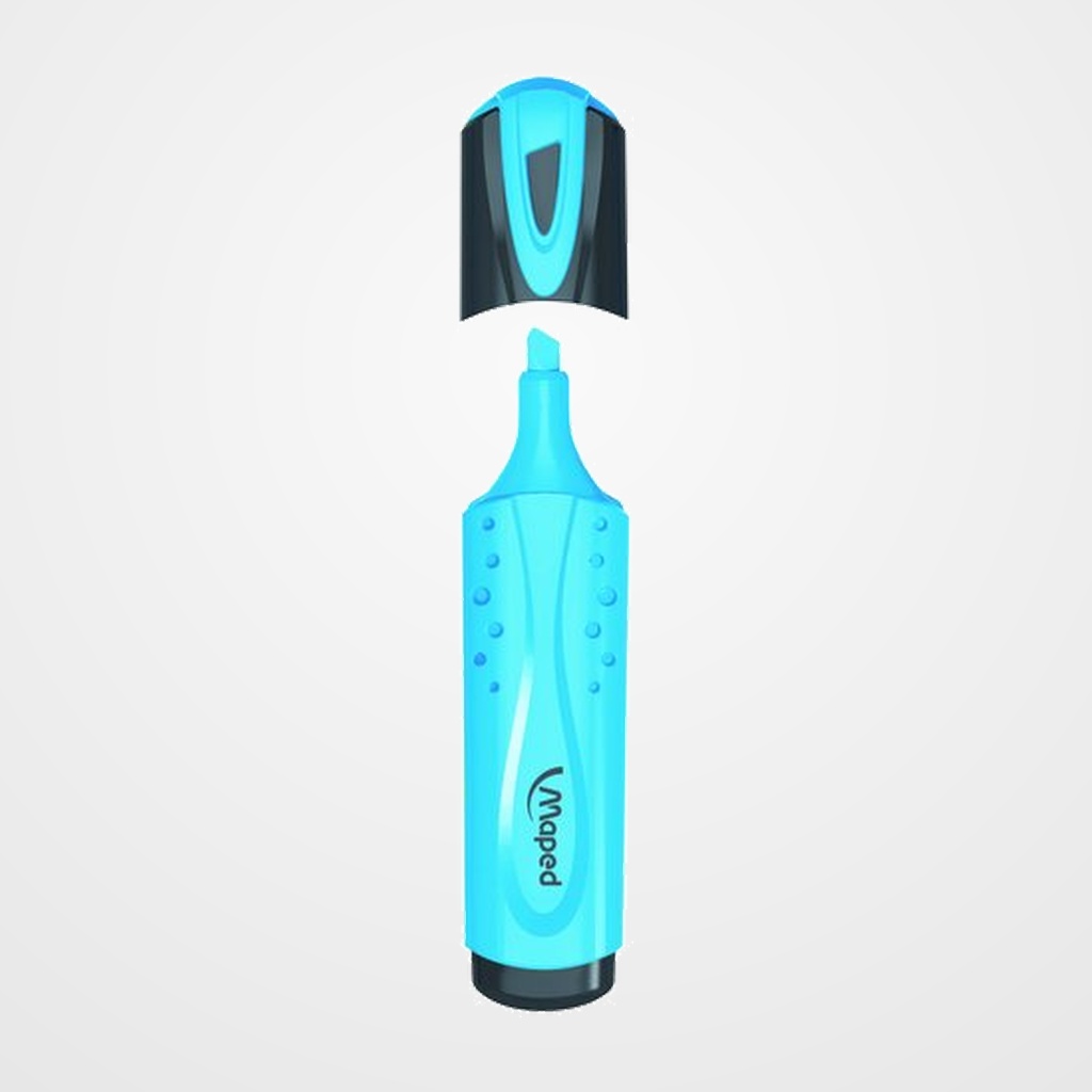 MARCADOR FLUOR MAPED FLUO PEPS CLASSIC  AZUL