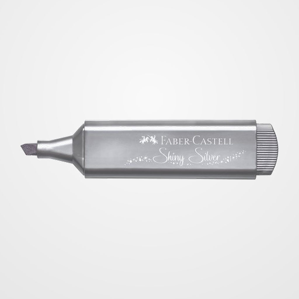 MARCADOR FLUOR FABER-CASTELL TEXTLINER 1546 METALICO PLATA