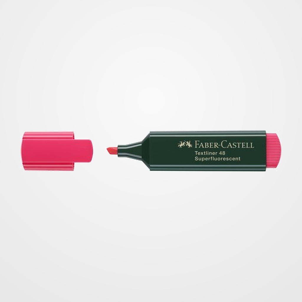 MARCADOR FLUOR FABER-CASTELL TEXTLINER 48  ROJO