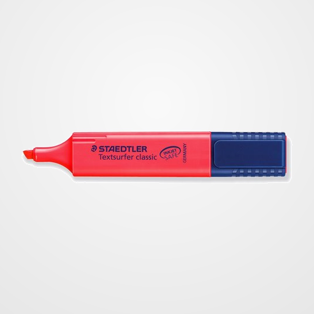 MARCADOR FLUOR STAEDTLER 364 TEXTSURFER CLASSIC  ROJO