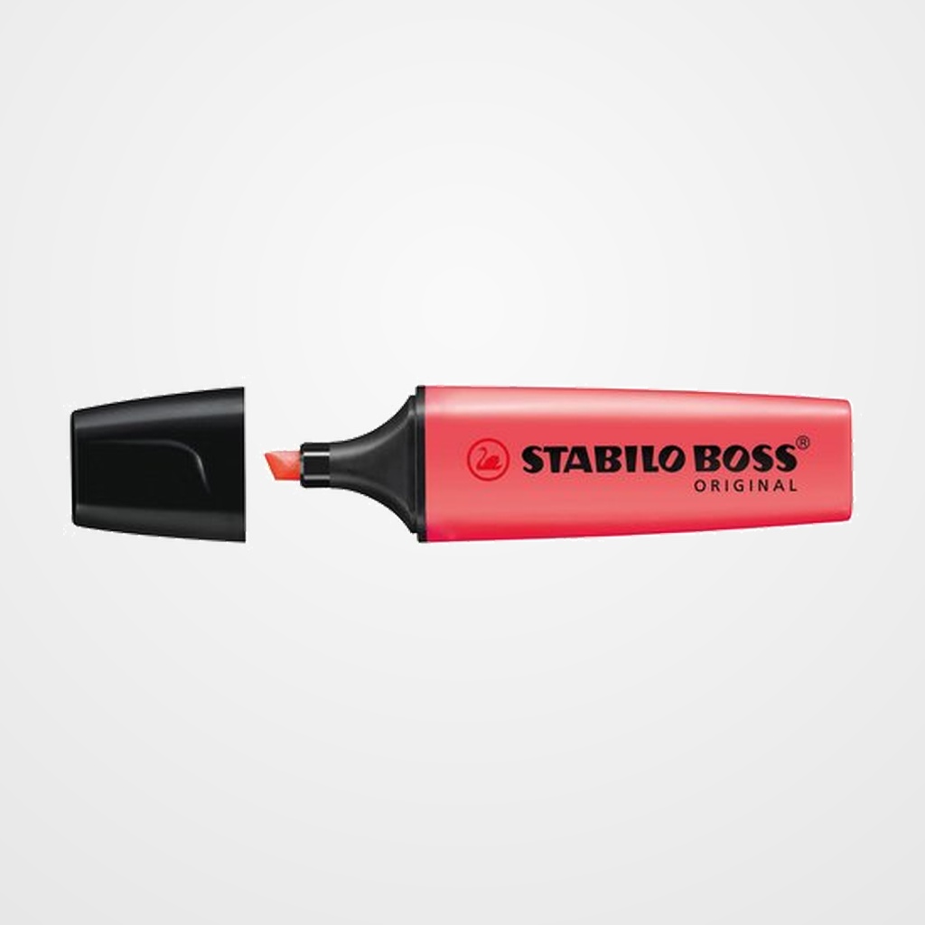 MARCADOR FLUOR STABILO BOSS 70  ROJO
