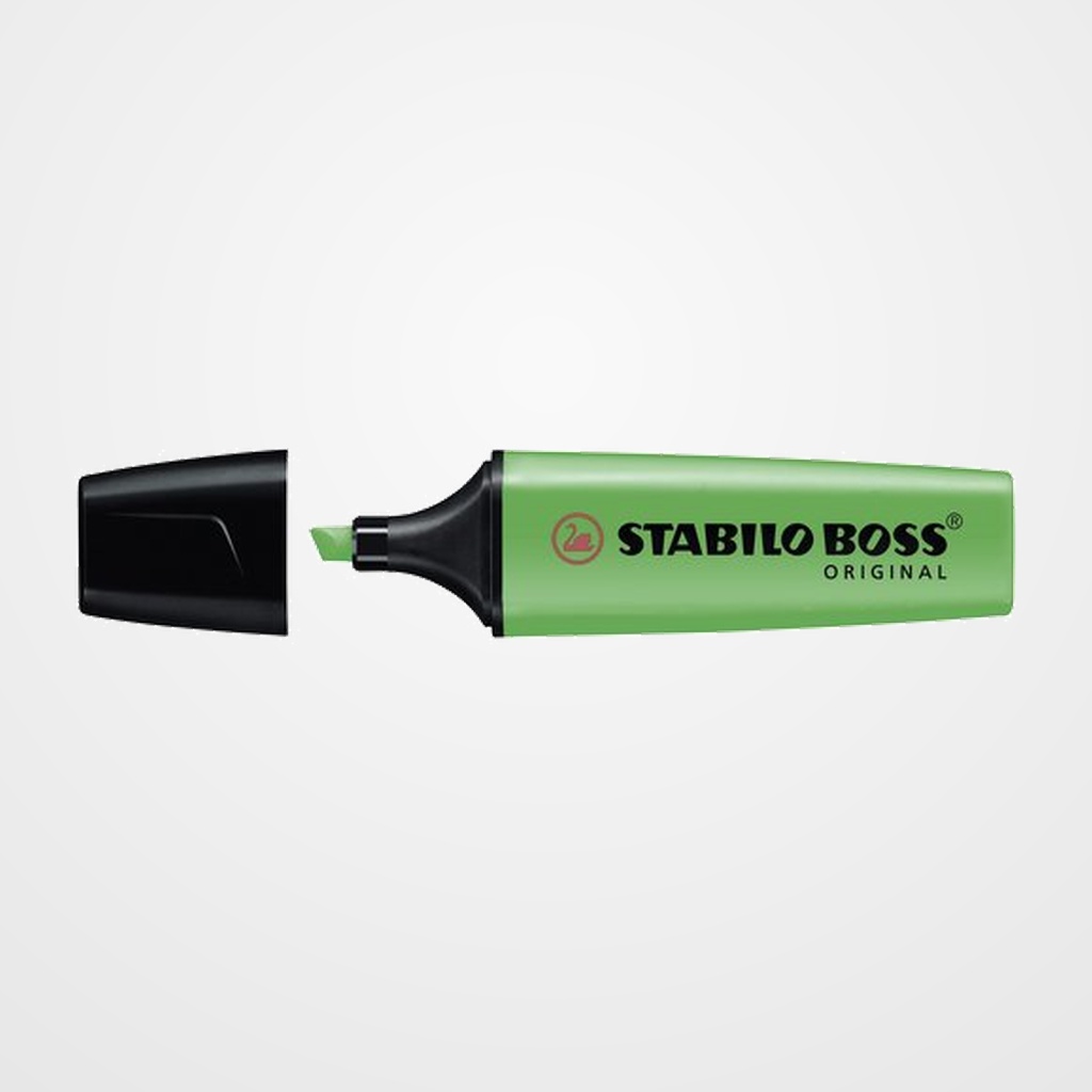 MARCADOR FLUOR STABILO BOSS 70  VERDE