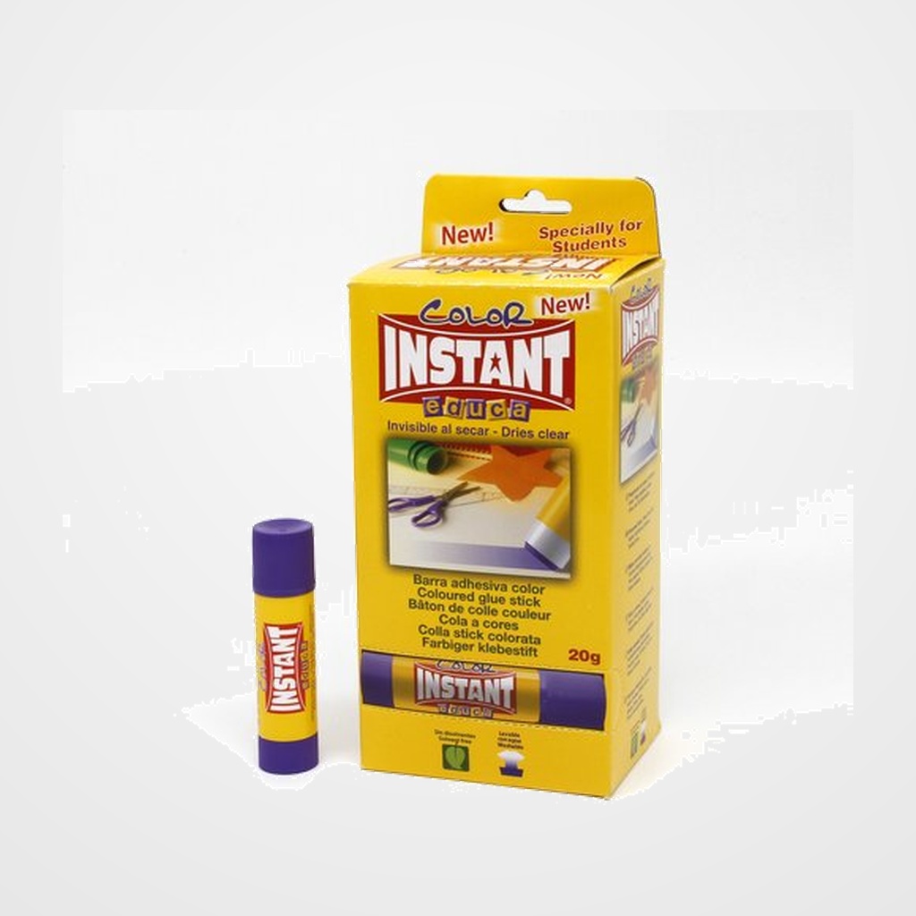 [23102055] BARRA de PEGAMENTO INSTANT EDUCA COLOR 20g MEDIANA