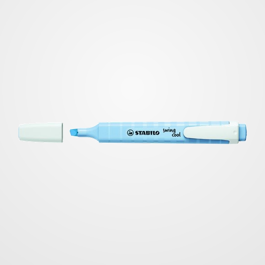 MARCADOR FLUOR STABILO SWING COOL PASTEL 275 AZUL NUBLADO