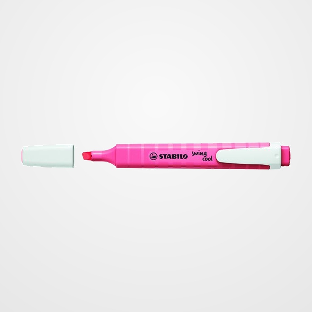 MARCADOR FLUOR STABILO SWING COOL PASTEL 275 ROSA CEREZO EN FLOR