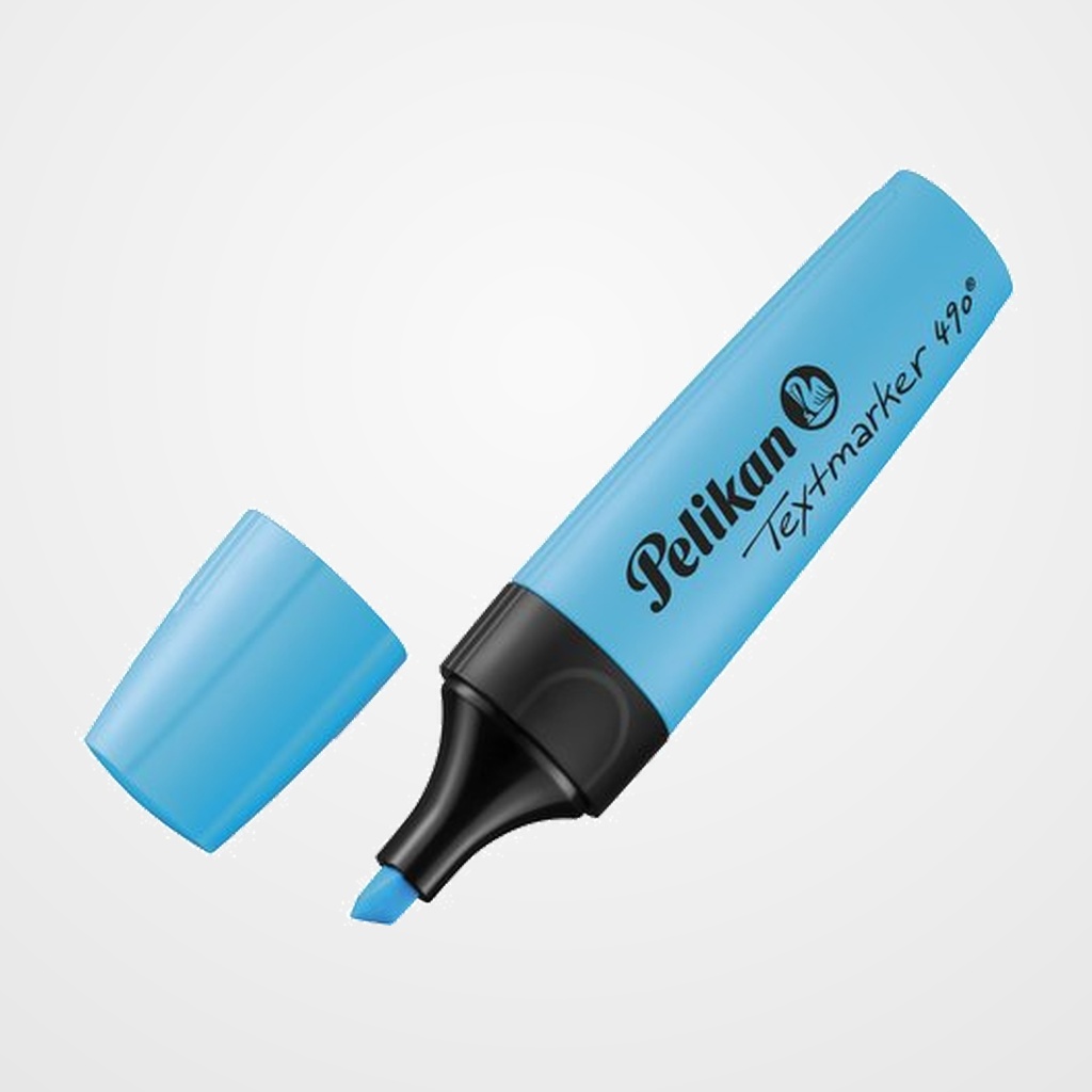 MARCADOR FLUOR PELIKAN TEXTMARKER 490  AZUL (814133)