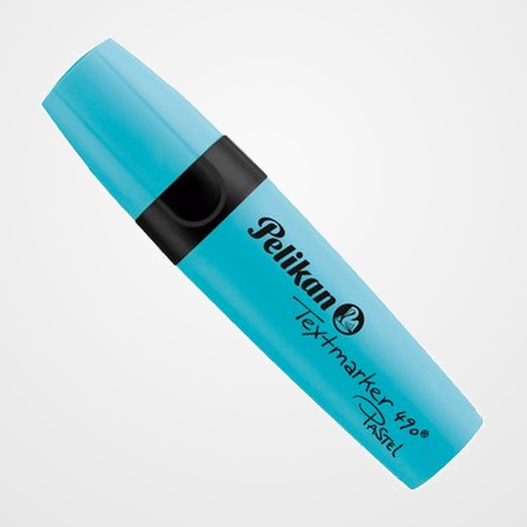 MARCADOR FLUOR PELIKAN TEXTMARKER 490  PASTEL AZUL