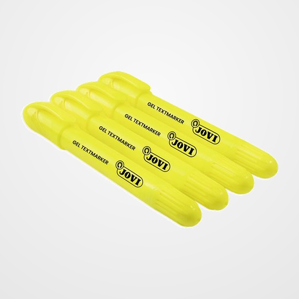 MARCADOR FLUOR GEL JOVI CAJA de 12 AMARILLO