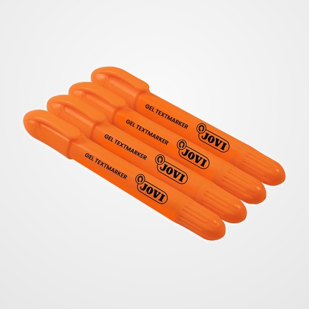 MARCADOR FLUOR GEL JOVI CAJA de 12 NARANJA