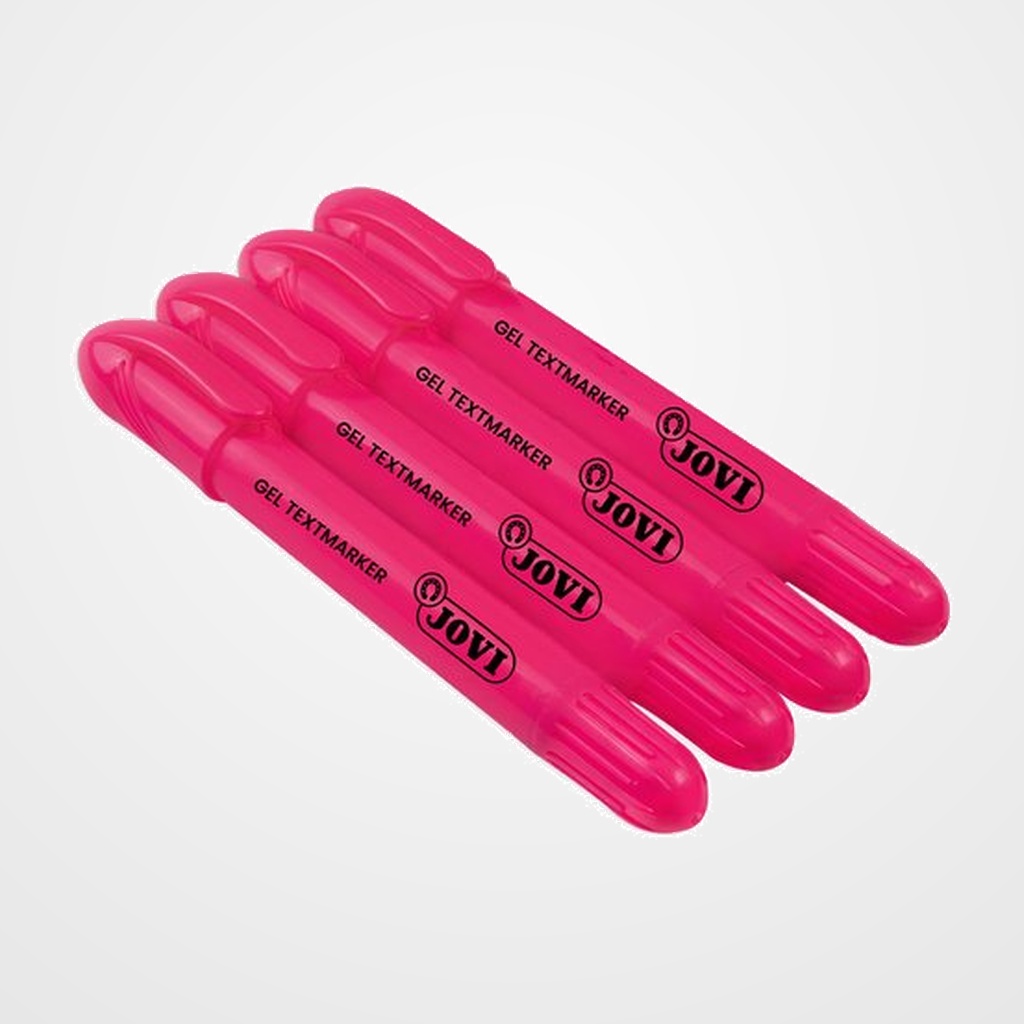 MARCADOR FLUOR GEL JOVI CAJA de 12 ROSA