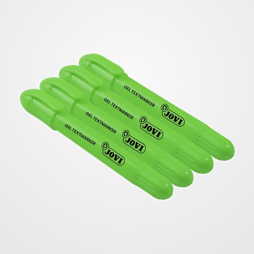 MARCADOR FLUOR GEL JOVI CAJA de 12 VERDE