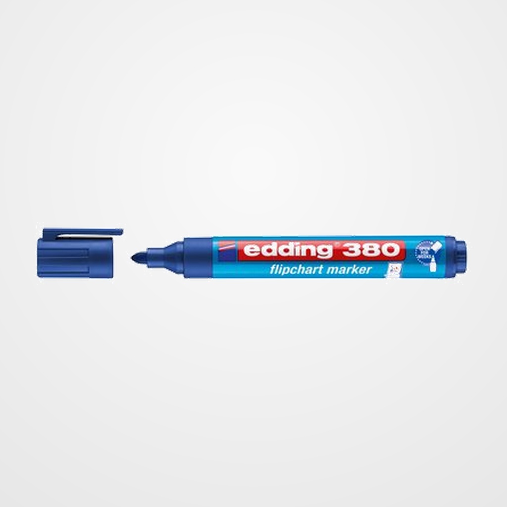 MARCADOR FLIPCHART EDDING 380 CONICO AZUL