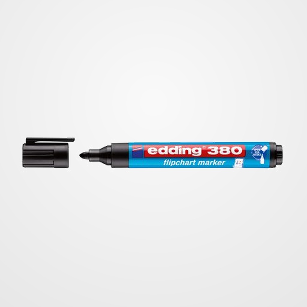 MARCADOR FLIPCHART EDDING 380 CONICO NEGRO