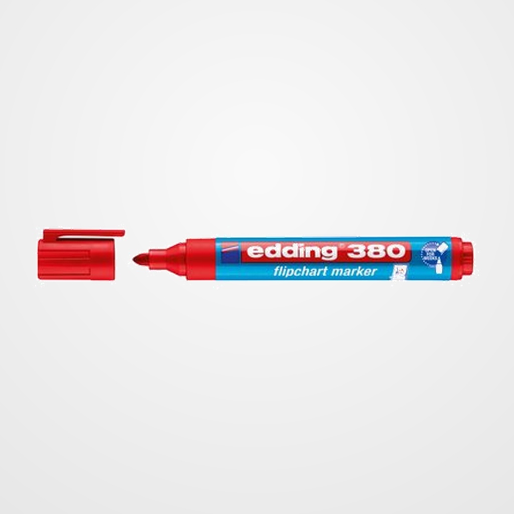 MARCADOR FLIPCHART EDDING 380 CONICO ROJO