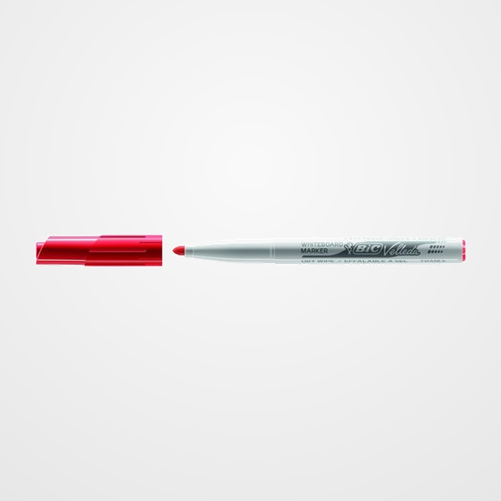 MARCADOR PIZARRA BIC VELLEDA 1741 MEDIUM CONICO  ROJO