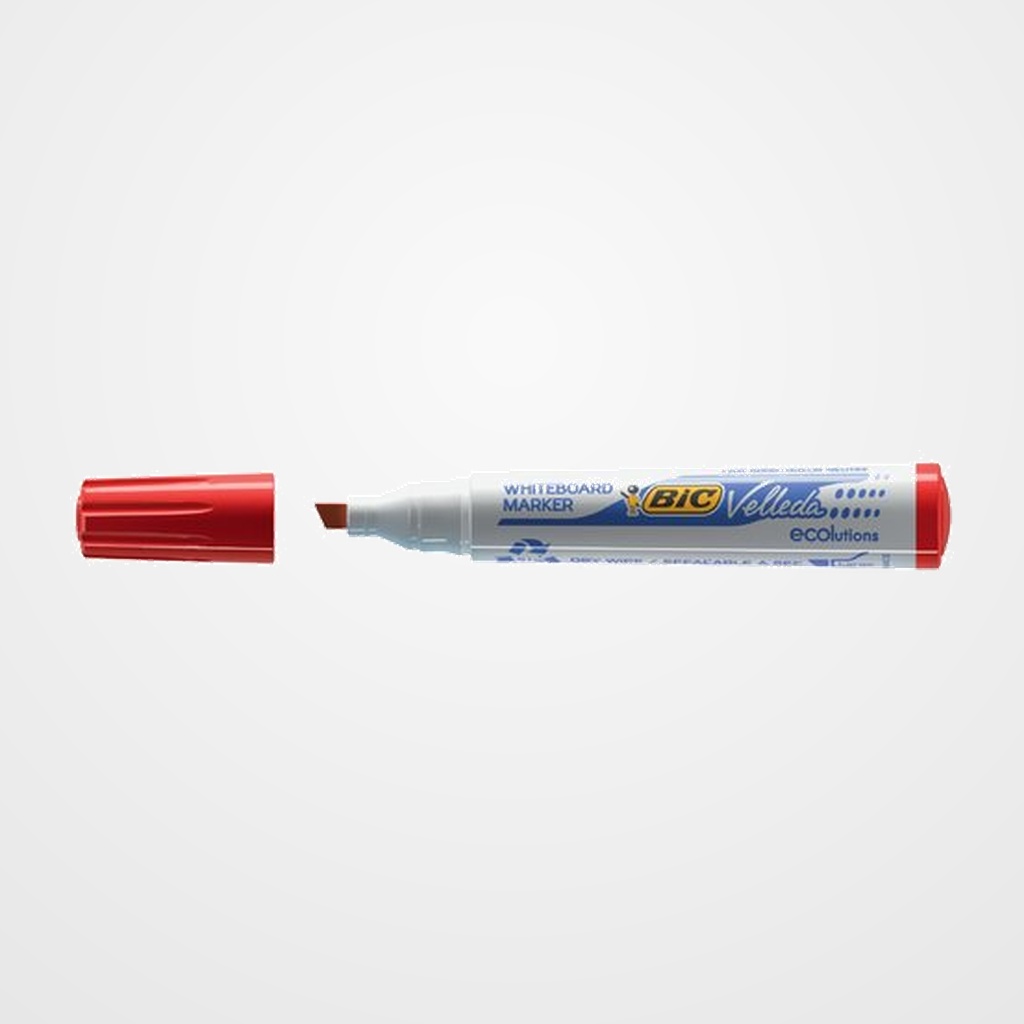 MARCADOR PIZARRA BIC VELLEDA 1751 BISELADO ROJO
