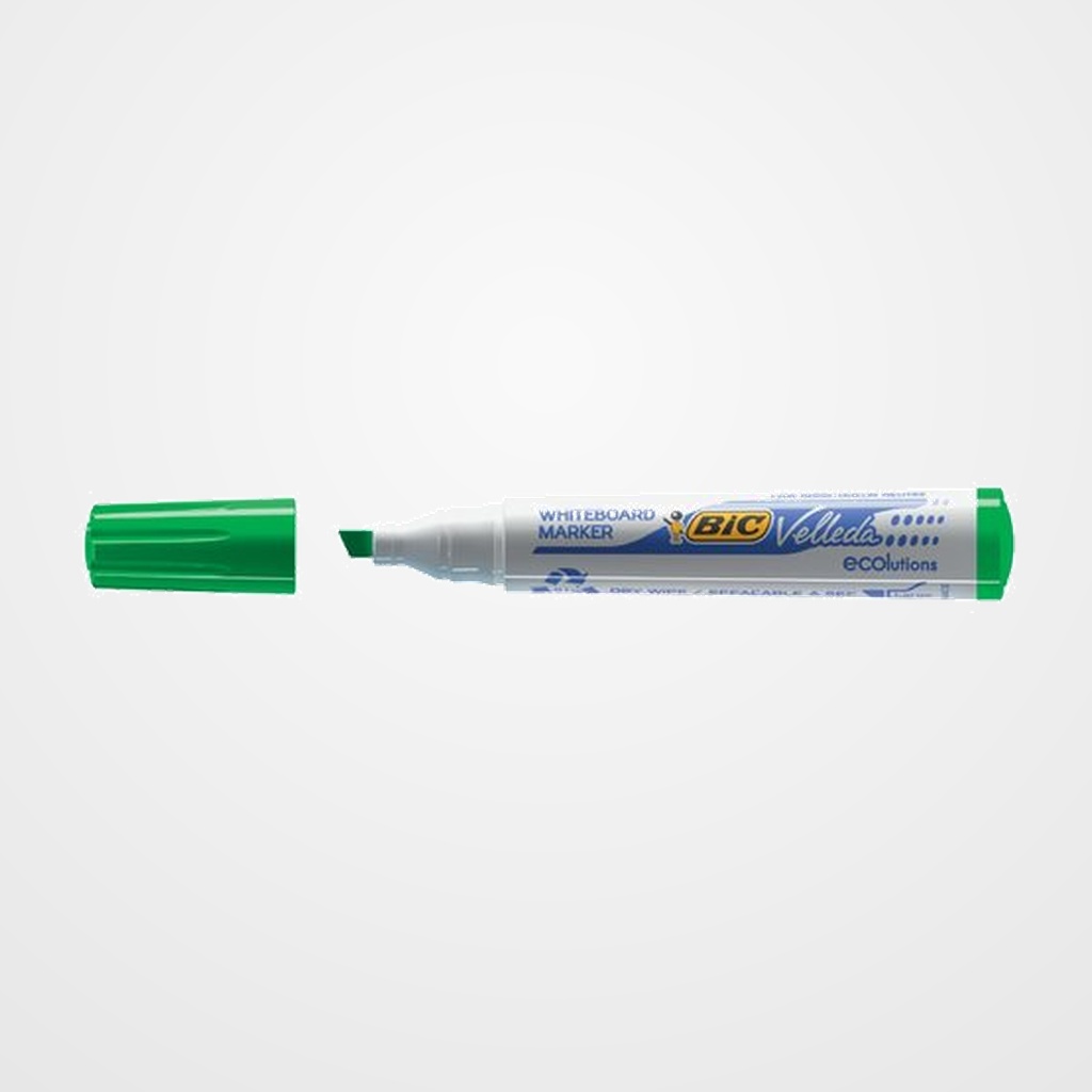 MARCADOR PIZARRA BIC VELLEDA 1751 BISELADO VERDE