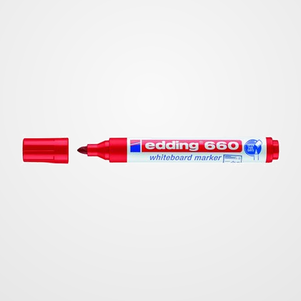 MARCADOR PIZARRA EDDING 660 CONICO  ROJO