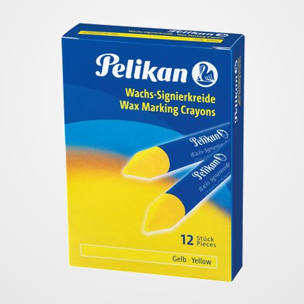 CERA MARCADORA PELIKAN BLANDA 772 AMARILLO (CAJA de 12) (701102)