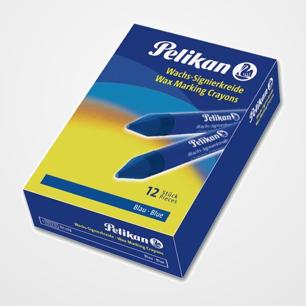 CERA MARCADORA PELIKAN BLANDA 772 AZUL (CAJA de 12) (701078)