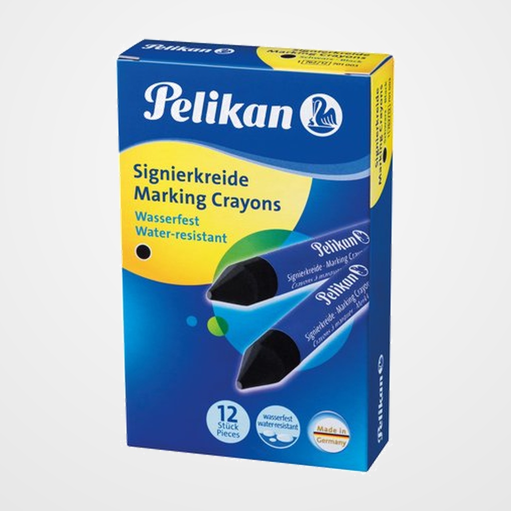 CERA MARCADORA PELIKAN BLANDA 772 NEGRO (CAJA de 12) (701060)