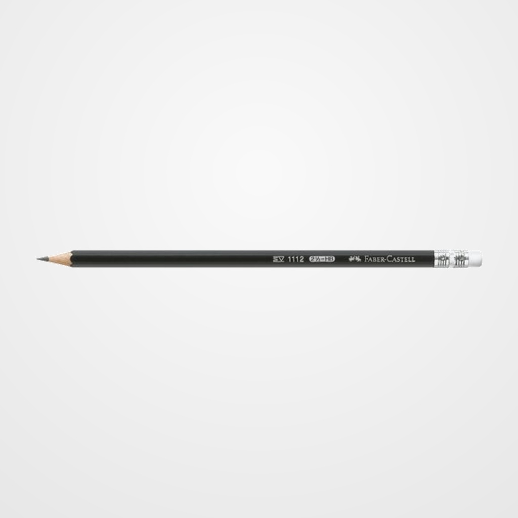 LAPIZ de GRAFITO FABER-CASTELL 1112 CON GOMA - HB