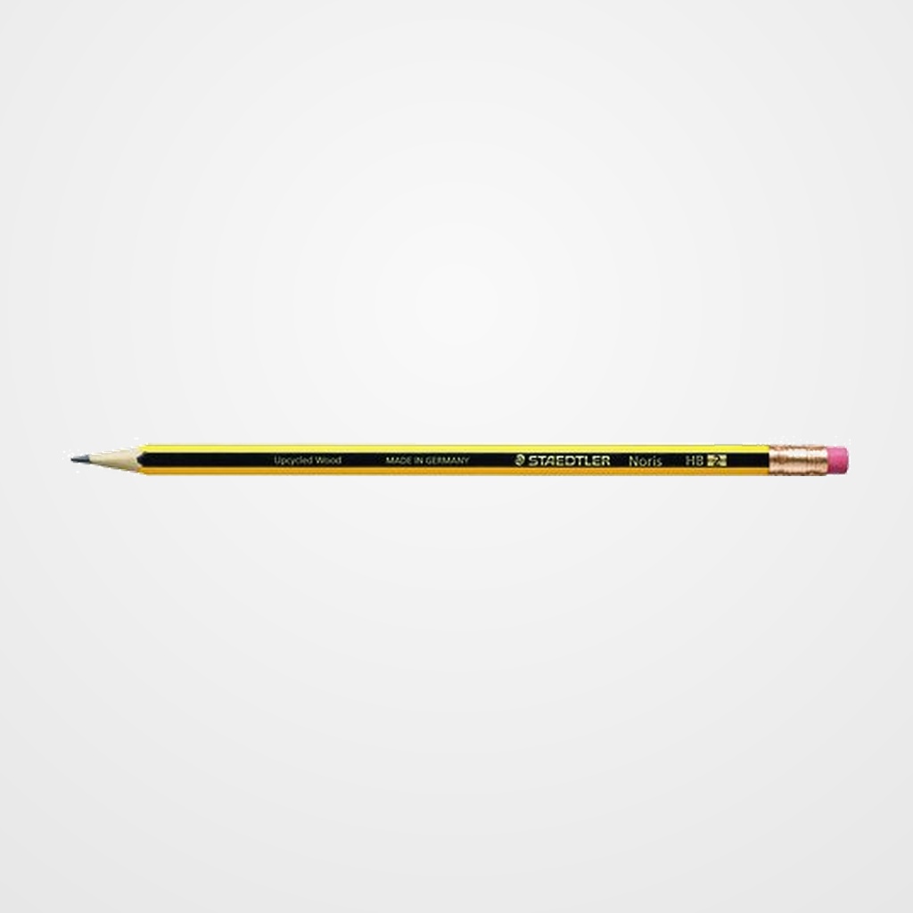 [12801027] LAPIZ de GRAFITO STAEDTLER 122 NORIS con GOMA Nº2 - HB