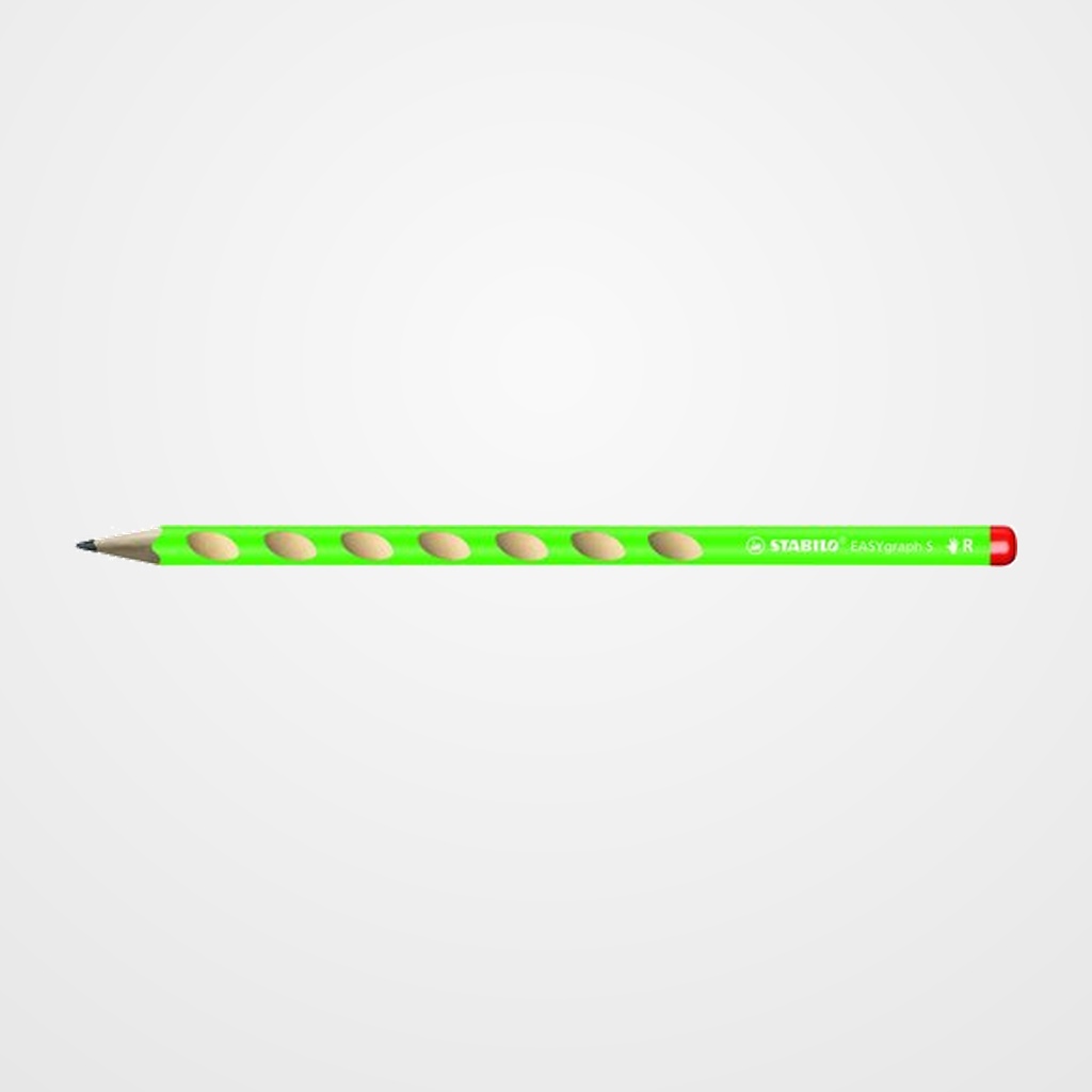 [12802004] LAPIZ de GRAFITO STABILO EASY GRAPH S para DIESTROS VERDE - HB