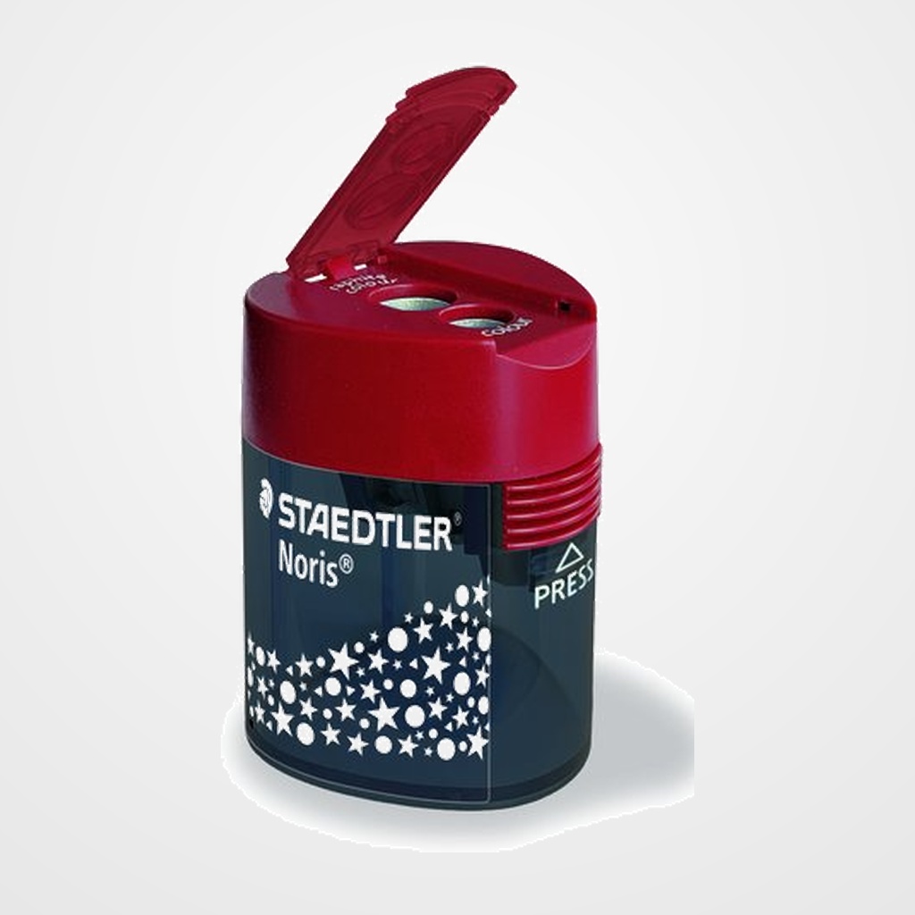 [13701351] AFILALAPIZ STAEDTLER DOBLE C/DEPOSITO ROJO NORIS EXPOSITOR 10