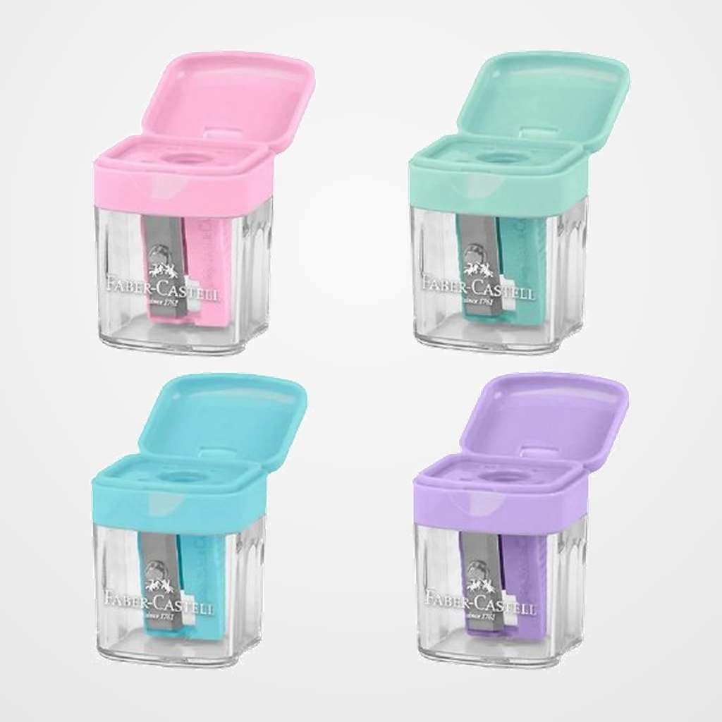 AFILALAPIZ FABER-CASTELL MINI BOX CON DEPOSITO COLORES SURTIDOS