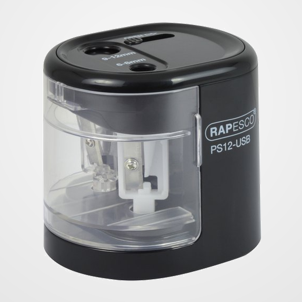 AFILALAPIZ RAPESCO ELECTRICO PS12 CON CONEXIÓN USB NEGRO
