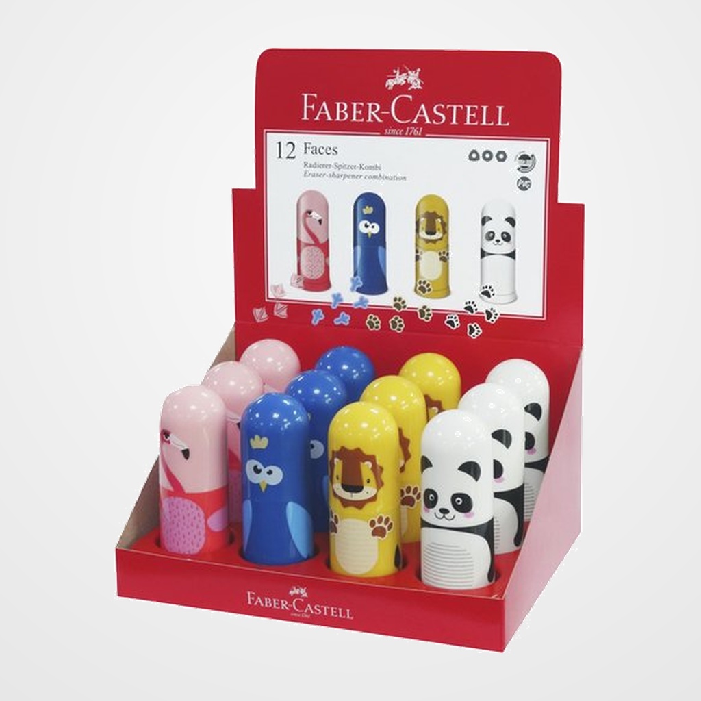 AFILABORRA FABER-CASTELL ANIMALES EXPOSITOR de 12