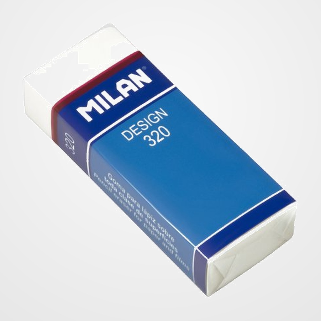[11101134] GOMA de BORRAR MILAN PLASTICO 320 DESIGN  (ud.)