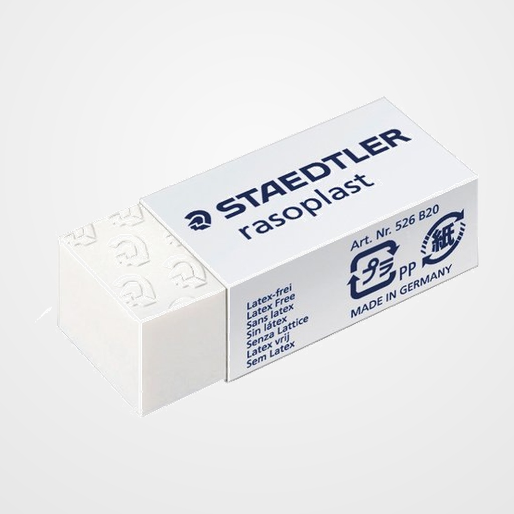 GOMA de BORRAR STAEDTLER 526 B20 RASOPLAST para LAPIZ  (ud.)