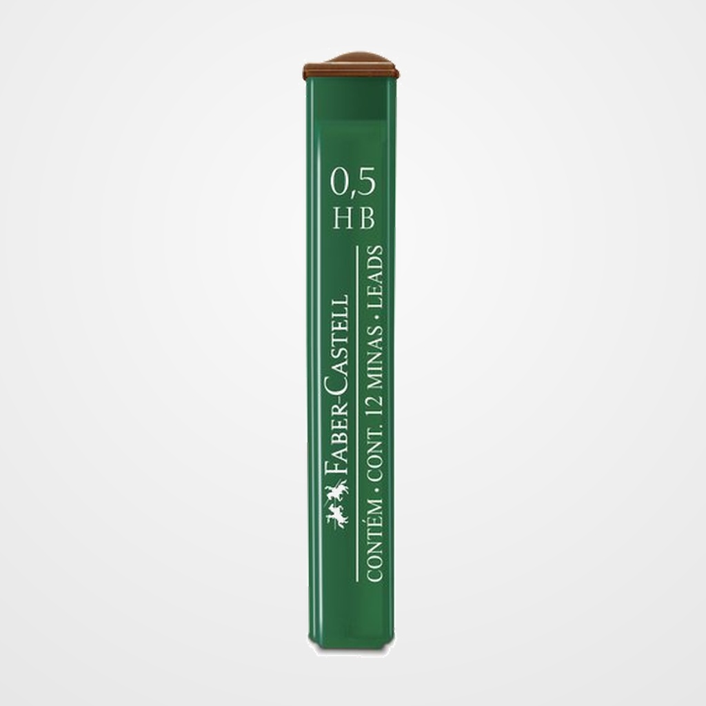 MINAS  FABER-CASTELL POLYMER 0,5 - HB (TUBO de 12)