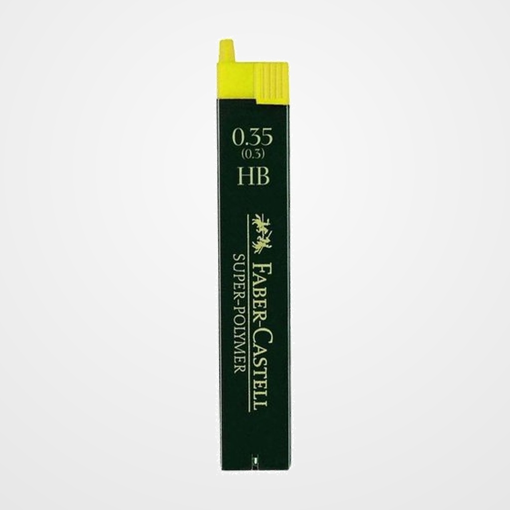 MINAS  FABER-CASTELL SUPERPOLYMER 0,35 - HB (TUBO de 12)
