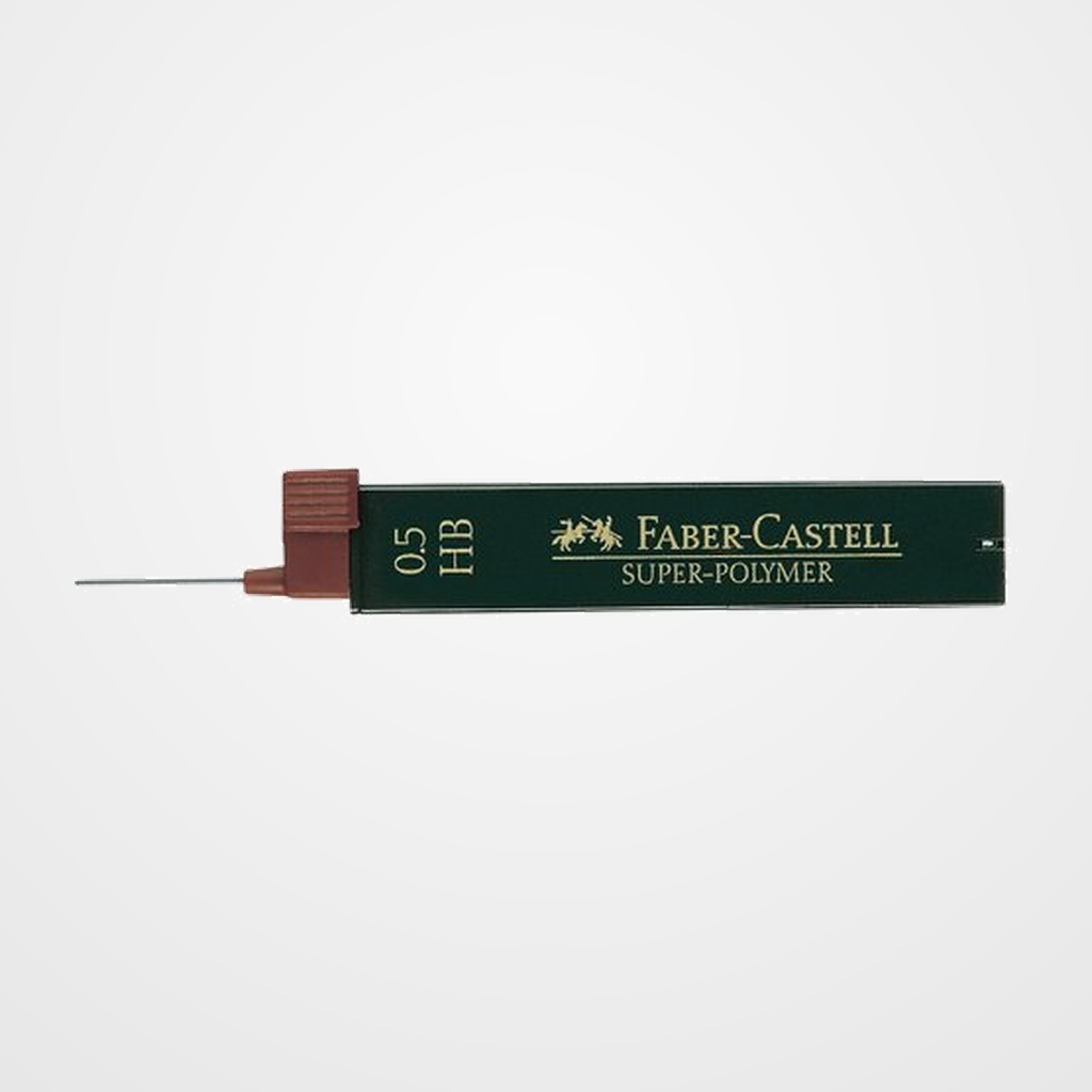MINAS  FABER-CASTELL SUPERPOLYMER 0,5 - HB (TUBO de 12)